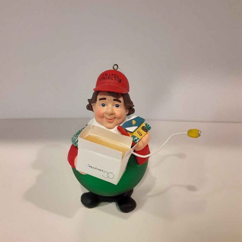 Vintage Dept. 56 Village Collector Christmas Ornament Jolly